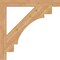 Ekena Millwork Merced Block Smooth Bracket, Western Red Cedar, 3 1/2"W x 34"D x 34"H BKT04X34X34MRC05SWR - alternate 4